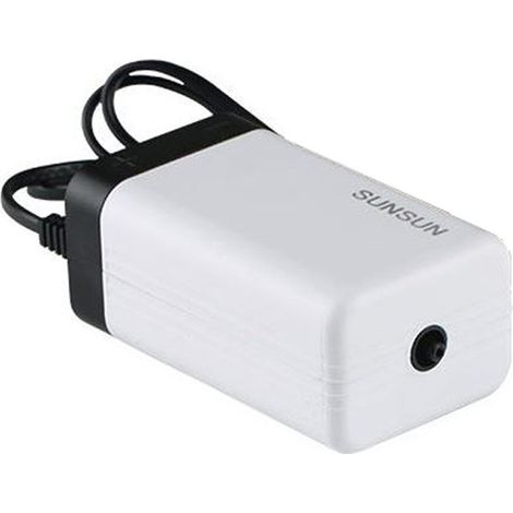 Aeratore per acquario 90 l/h, pompa ad aria silenziosa regolabile 3W (1/5)