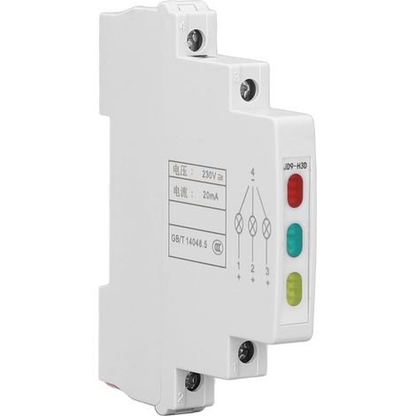 Voyant de Rail DIN JD9-H3D Voyant de Rail AC DC Rouge/Vert/Jaune Lumières PC 20 MA pour Indiquer Le Signal de Télécommunication électrique (1/5)