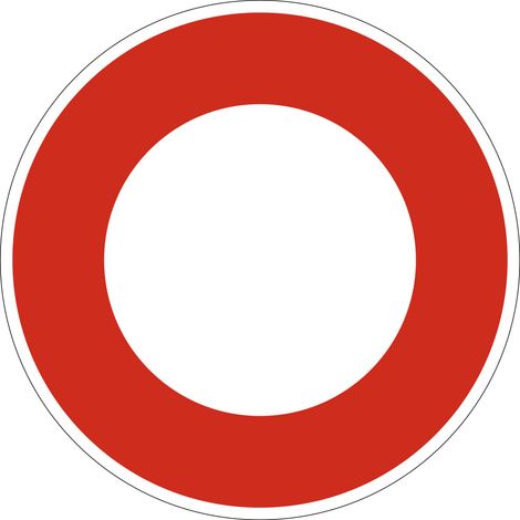 Panneau Interdiction Circulation B0 – Circulation Interdite à Tout Véhicule Dans les Deux Sens – 650 mm –  Signalisation Ronde Sécurité Routière – Modèle Ecolign – Aluminium Rétro-réfléchissant (1/5)