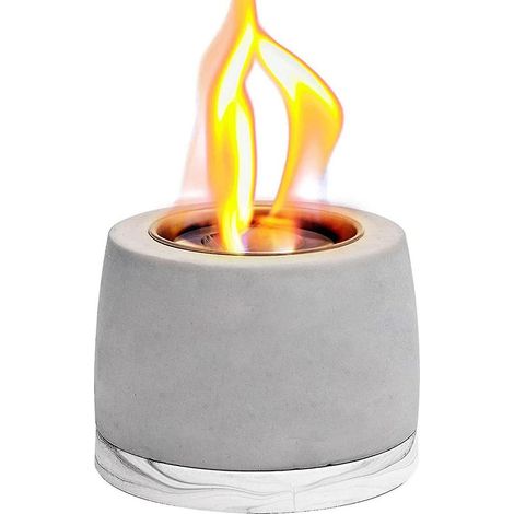 Foyer extérieur de table avec brûleurs en acier inoxydable à longue durée de combustion, idéal pour la décoration intérieure et extérieure. (1/4)