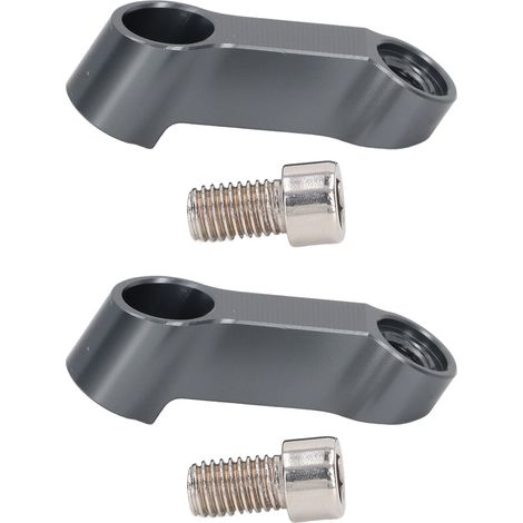 paire d'adaptateurs de rehausse de rétroviseur de 10 mm (0,39 po) pour moto NMAX 155/125 (2015-2022), gris. (1/5)