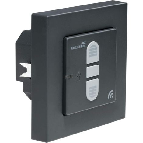 Interrupteur Radio pour Volets roulants, encastré, Anthracite (1/5)