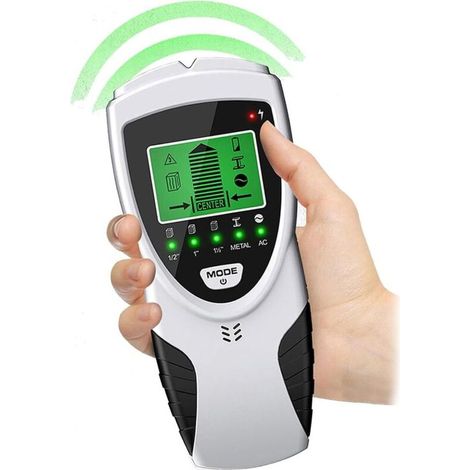 Détecteur Mur - 5 Modes Détection Bois Métal Câbles CA - Écran LCD - Précision Haute - Pour Cloisons Plafonds Murs - 1 Pièce
