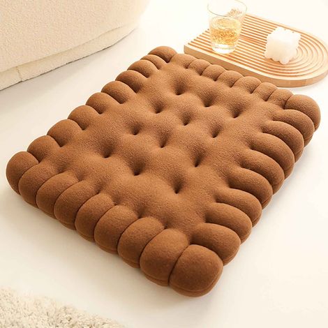 Coussin Au Sol Rectangulaire - 50 x 40 x 8 cm - Tissu Velours Court Et Doublure Coton - Pour Méditation Lecture Assise Au Sol Chambre Balcon Tatami (1/4)