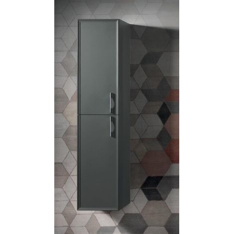 Colonna da bagno moderna reversibile CLASSIC a 2 ante ANTRACITE OPACO (1/2)