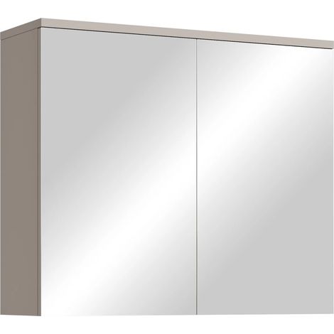 Badplaats Armoire Miroir Toledo 80 x 20 x 60 cm – Cashmere – Arm
