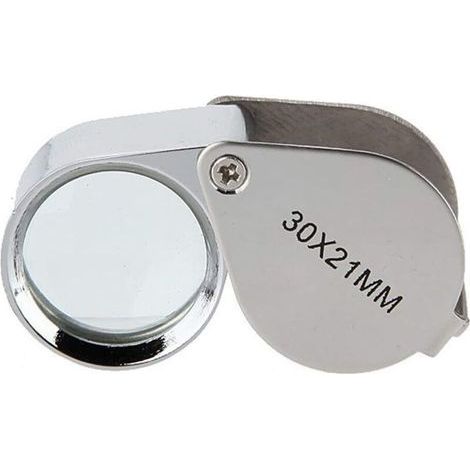 30x21mm Loupe, Verre Loupe Pliable (1/4)