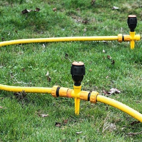 Tête d'arrosage rotative automatique pour espaces verts, irrigation de pelouse à 360 degrés, dispositif d'irrigation pour potager-AquaForge