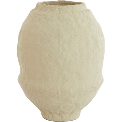 Vaso LEANO in ceramica beige di Light & Living – Ø45x60 cm