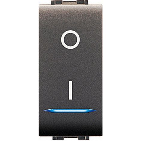 Elettrocanali Mylife 4015 interruttore bipolare con led compatibile Btcino (1/2)