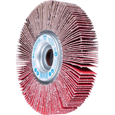 PFERD TOOLS Lamellenschleifrad FR Ø 165x30mm Bohrung Ø 25,4 mm CO-COOL40 für kühlen Schliff auf Edelstahl 2 Stk
