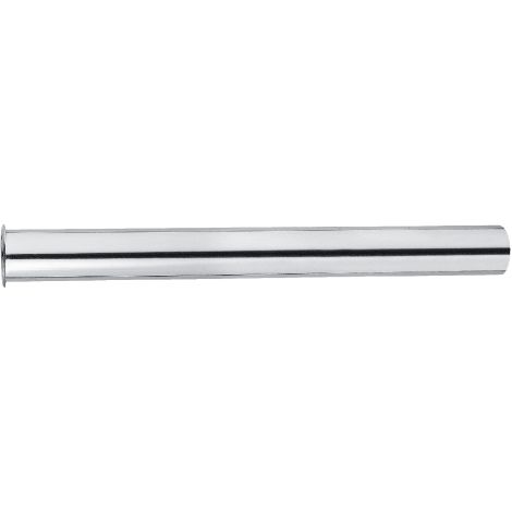 Tube droit en laiton chrome' avec dossier longueur 250 mm diame'tre 32 mm