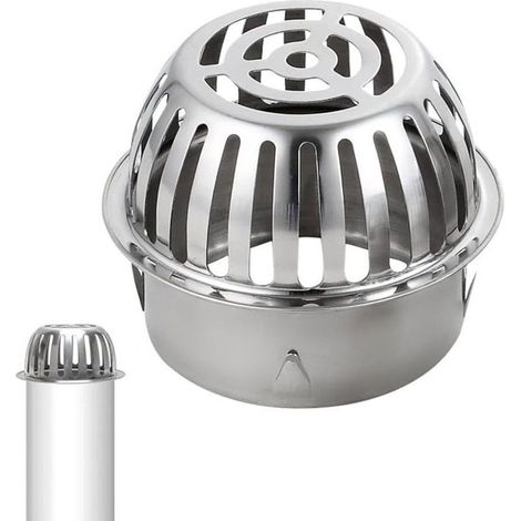 Filtres de gouttière en acier inoxydable – Protection étanche anti-rouille, grille métallique pour évacuation optimale – Lot de 4 (1/4)