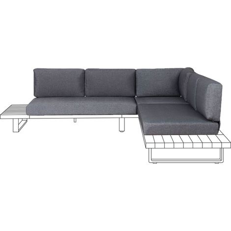 Outdoor Cushion Cover Set MYKONOS Grey (1/5)