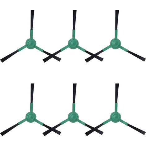 Lot de 6 brosses latérales rechange iRobot Roomba Combo Essential 105 Combo+ 104 Vac (1/5)