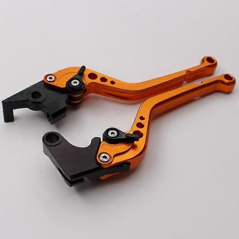 Pour moto Yamaha FZ6R 2009-2017, levier de frein, klaxon et embrayage modifiés au guidon (orange 3) (1/5)