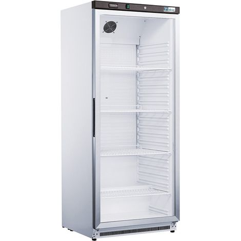 Armoire positive porte vitrée - 600 l - finition blanche - AFI COLLIN-LUCY