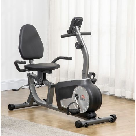 Bicicleta estática reclinada 8 niveles de resistencia 122-137 x 62 x 103 cm HAVRYA (1/4)