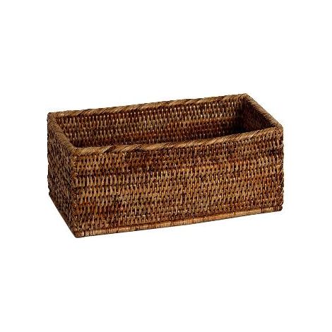 ANDREA HOUSE AX75089 Cesta Ratán Marrón 31X16,5X13Cm - ref: AX75089