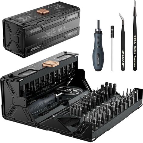 JAKEMY 180 in 1 Ratschen Schraubendreher Set Reparatur Werkzeug PS5 Xbox iPhone (1/5)