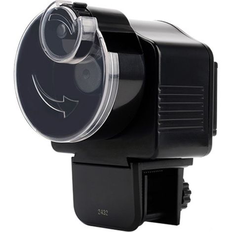 Automatischer Aquarienfischfutterautomat mit intelligentem Timer und Mengenregelung.