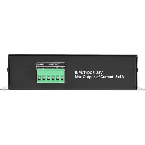Module de décodeur/contrôleur DMX 512 4A à 3 canaux 5V24VDC pour projecteurs de scène à lampes LED RGB (1/5)