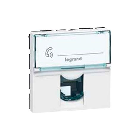 Legrand 078734 - Numéris Prog Mosaik ISDN-Buchse - 8 Kontakte - 2 Mod - Weiß