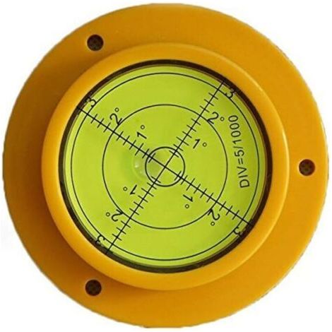 Niveau à bulle rond de précision 90 mm avec trous de montage pour camping-car (1/4)