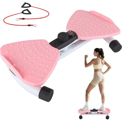 [NUNCA USADO]Disco de torsión de cintura con cuerda de tracción (pantalla digital mejorada), tabla de equilibrio para torcer la cintura, disco de torsión para caderas y cintura. (1/5)