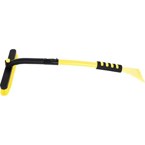 TrendLine Schneebesen mit Eiskratzer 3-stufig verstellbar 72 - 100 cm Eiskratzer & Schneebürste