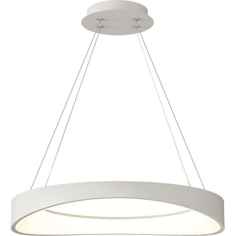Circulo – Moderne LED-Ringlampe, Weiß, 52 cm (1/3)