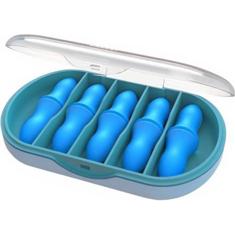 10 Pièce Bouchon D'oreille, Mousse à Rebond Lent, pour Dormir, Concerts, Travail, Voyages et Sensibilité au Bruit (Bleu) (1/5)
