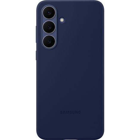 Custodia in silicone Samsung per Galaxy S25 FE, colore blu scuro. (1/5)