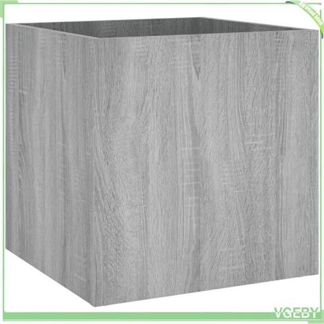 Jardinière - FAFEICY - 820500 - Sonoma gris - Bois d'ingénierie - 40x40x40 cm (1/5)