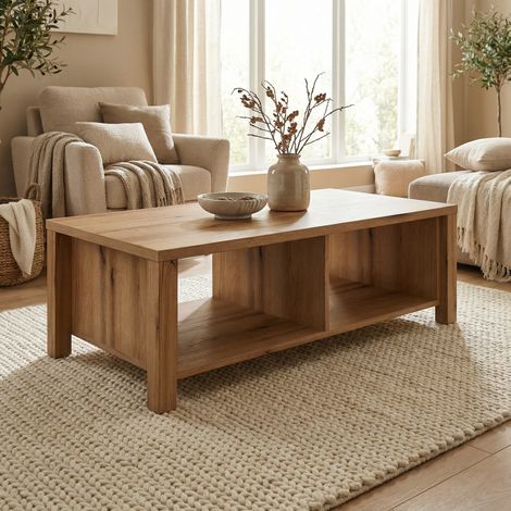 Table basse contemporaine chêne etna Bonno (1/5)