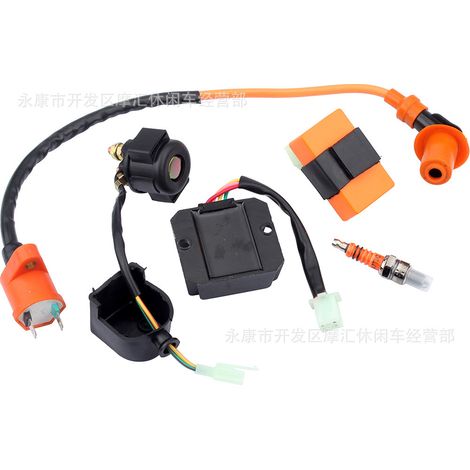 Rollerteile-Modifikation GY6 50-150CC: Zündrelais, Gleichrichter, Hochspannungsspule, Zündkerzen-Kit (1/5)