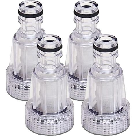 4 filtros de agua para limpiadora de alta presión, filtro de entrada de agua para accesorios de jardín, compatible con accesorios de jardín. (1/4)