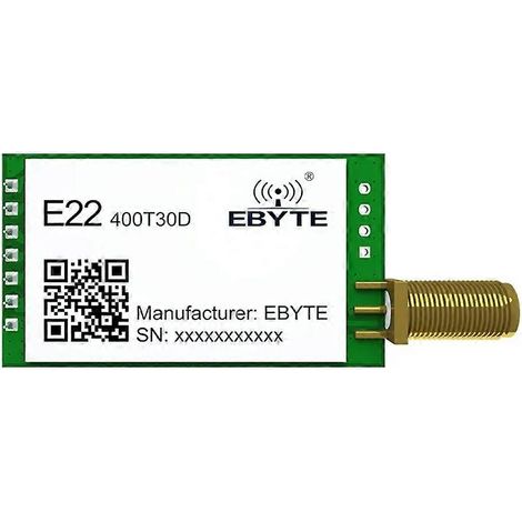 Module LoRa EBYTE E22-400T30D 433 MHz, émetteur-récepteur RF LoRa 30 dBm 1 W, longue portée 10 km, module UART DIP avec port série (1/5)