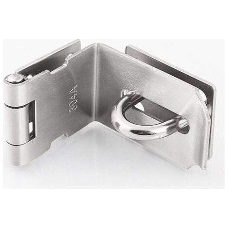 Ahlsen Stainless Steel 90 Degree Right Angle Door Latch Buckles, Sliding Latch, Heavy Padlock Padlock, 90 Degree Right Angle Door Latch, High Security Door Latch (1/5)