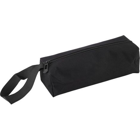 Sacoche de rangement noire multifonction portable pour outils et quincaillerie (1/2)