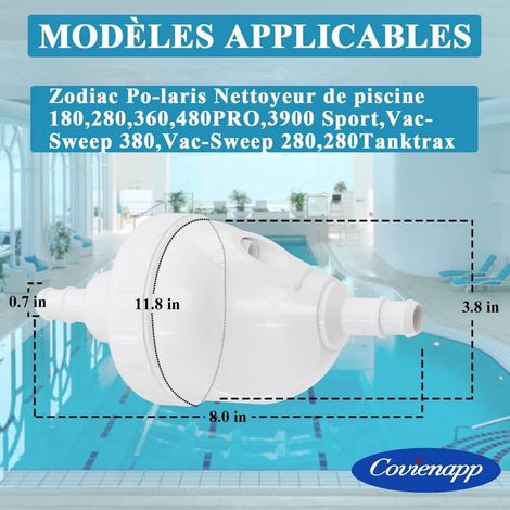 Kit de Remplacement de Valve de Secours G52 Polaris Amélioré Compatible Zodiac 180 280 380 480 3900 Polaris Pool Cleaners Pieces pour Robot Polaris Piscine(1Pcs) (1/5)