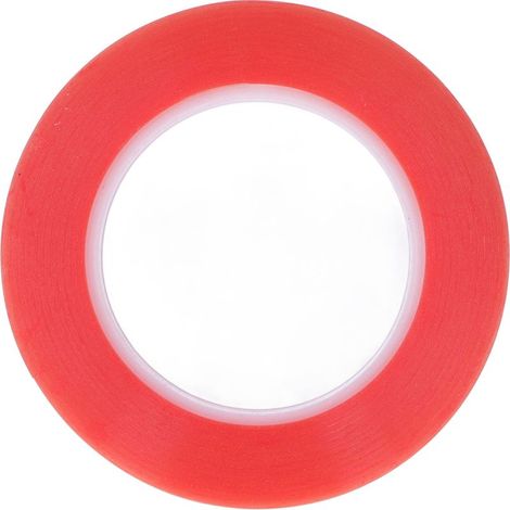 20 mm roter, wasserfester, doppelseitiger PET-Kleberring zur Befestigung von Haushaltsgegenständen (1/5)