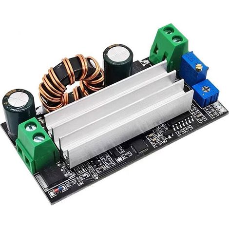 8A DC-DC-Netzteilplatine mit einstellbarer Spannung und Stromstärke, 5-32V DC Konstantspannungs-Hochleistungs-Batterielademodul.