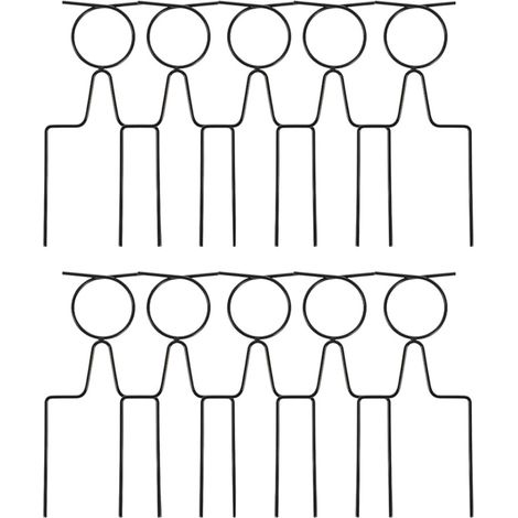 Paletti direzionali per tubi, 10 pezzi, appuntiti (1/2)