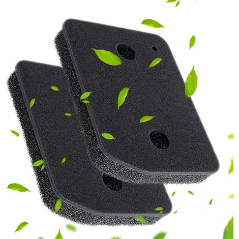 2x 9164761 Filtre pour Miele Séchoir Filtre socle éponge Sèche-linge Filtre mousse Sèche-linge à condensation Filtre mousse Filtre peluche Tapis filtrant Fin/Grossier 207 x 157 x 30mm [Classe énergéti (1/5)