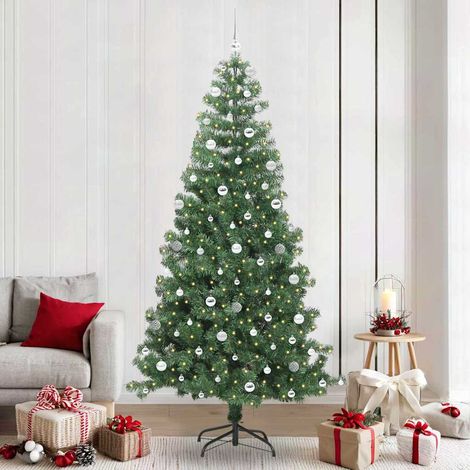 Weihnachtsbaum mit 300 LEDs mit Ständer Grün 240 cm PVC (1/5)
