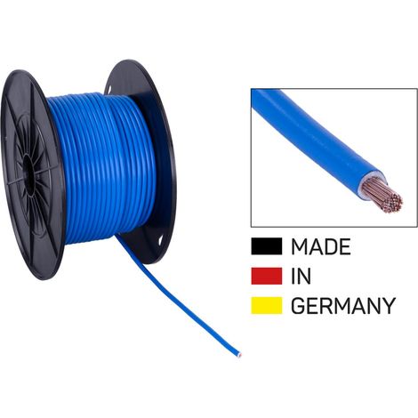 Cable alimentation FLY 4.0mm2 bleu. rouleau de 50 m