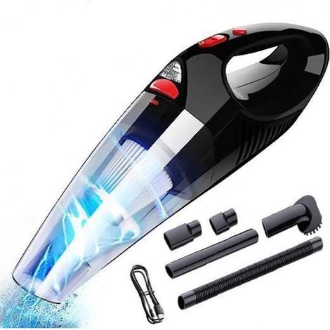 Aspirateur À Main - 4000 Pa - 120 W - Batterie Rechargeable Lithium-ion 2000 Maha - Grande Capacité Sans Sac - 1 Pièce (1/4)