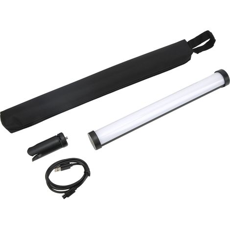 Baguette Lumineuse LED RGB Portable avec Batterie Intégrée pour Vidéos et Photos