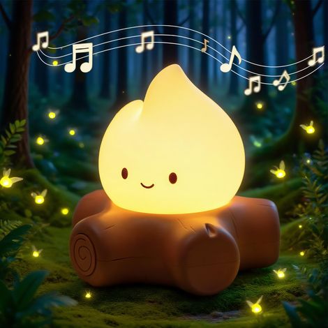 Lampe de Chevet Portable Bruit Blanc Bébé avec Lumière Nuit 2 Couleurs Lumière Nuit Bébé 5 Bruit Blanc Sons Relaxants pour Dormir, Voyage, USB Rechargeable pour Enfants Adults (1/5)